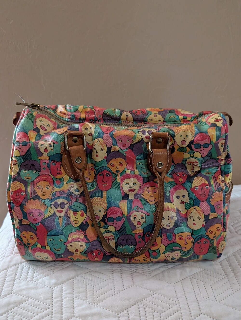 90s Laminated Doctor Bag Purse